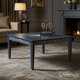 Elegant Navy Blue and Gold Accent Coffee Table | Luxury Handmade Coffee Table