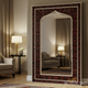 Ornate Arch-Shaped Wall Mirror with Intricate Floral Frame | Luxury Handmade Mirror