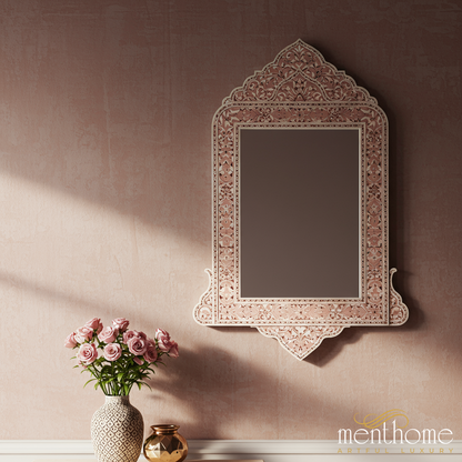 Elegant Carved Wall Mirror | Luxury Handmade Mirror