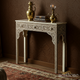 Handcrafted Bone Inlay Console Table with Intricate Floral Patterns | Luxury Handmade Console