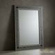 Elegant Black and Silver Decorative Wall Mirror | Luxury Handmade Mirror