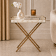 Ivory Mother-of-Pearl Inlay Butler Tray Table with Antique Brass Folding Stand – Handcrafted Floral & Leaf Design