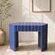 Sapphire Herringbone Bone Inlay Console Table – Luxury Accent Console (36"W x 12"D x 30"H)
