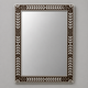 Ready to Ship in India | Handmade Brown Bone Inlay Wall Mirror | Luxury Rectangular Decorative Mirror | Leaf Pattern Bone Inlay Mirror | 30"W x 1"D x 36"H