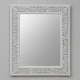 Ready to Ship in India | Grey Bone Inlay Floral Mirror 30W x 1D x 36H Inches | Handmade Bone Inlay Wall Mirror | Luxury Decorative Mirror for Living Room, Bedroom & Entryway