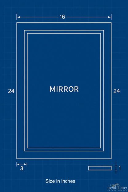 Elegant Paisley Framed Wall Mirror | Luxury Handmade Mirror