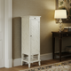 Vintage White Wooden Storage Cabinet with Drawer