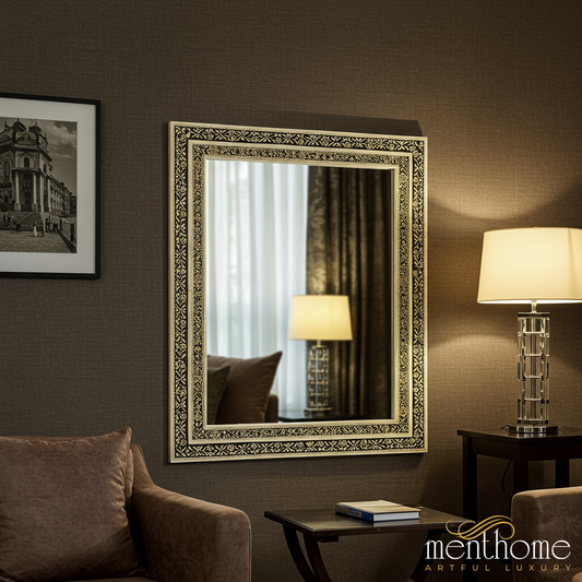 Elegant Decorative Wall Mirror with Ornate Frame | Luxury Handmade Mirror