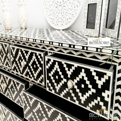 Bone Inlay dresser Handmade Design Bone inlay Wooden for Home Decorative Cabinet | Luxury Handmade Cabinet