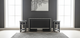 Handmade Luxury Black Console and two side tables set