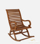 Boston Solid Wood Rocking Chair in Teak Colour | Luxury Handmade Chair