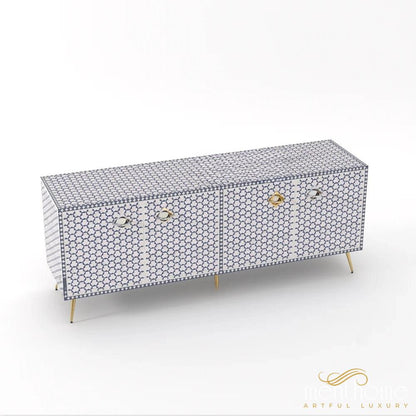Targua-Bone Inlay -Rectangular-Cabinet | Luxury Handmade Cabinet