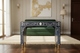 Royal Blue Bone Inlay Writing Desk with Brass Legs – Luxury Accent Desk (36"W x 18"D x 30"H)