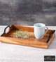 Tango Brown Wood Serving Tray | Luxury Handmade Trays