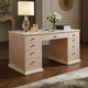 Elegant Vintage Pink Patterned Desk with Nine Drawers | Luxury Handmade Desk