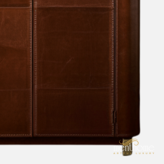 Modern Leather Bar Cabinet - Chic and Functional Liquor Organizer | Luxury Handmade Bar Cabinet