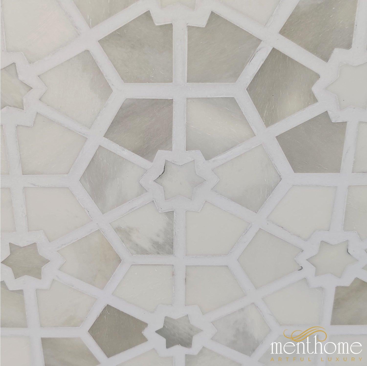 Star Pattern Bedside Table | Luxury Handmade Bedside Table