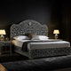 Luxury Handcrafted Inlay King Bed with Nightstands