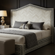 Luxury Carved Bone Inlay King Bed