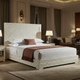 Luxury Hand-Carved Bone Inlay King Bed