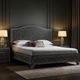 Luxury Bone Inlay Patterned King Bed Frame