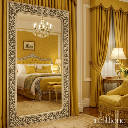 Ornate Full-Length Decorative Wall Mirror | Luxury Handmade Mirror