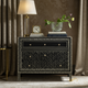 Black Inlaid Wooden Chest of Drawers | Luxury Handmade Chest of Drawer