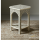 Handcrafted Hexagonal Bone Inlay Side Table | Luxury Handmade Side Table