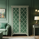 Elegant Green Moroccan Style Inlaid Wardrobe Cabinet | Luxury Handmade Wardrobe
