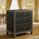 Black and White Bone Inlay Three-Drawer Chest | Luxury Handmade Chest of Drawer