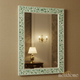 Elegant Floral Patterned Wall Mirror | Luxury Handmade Mirror