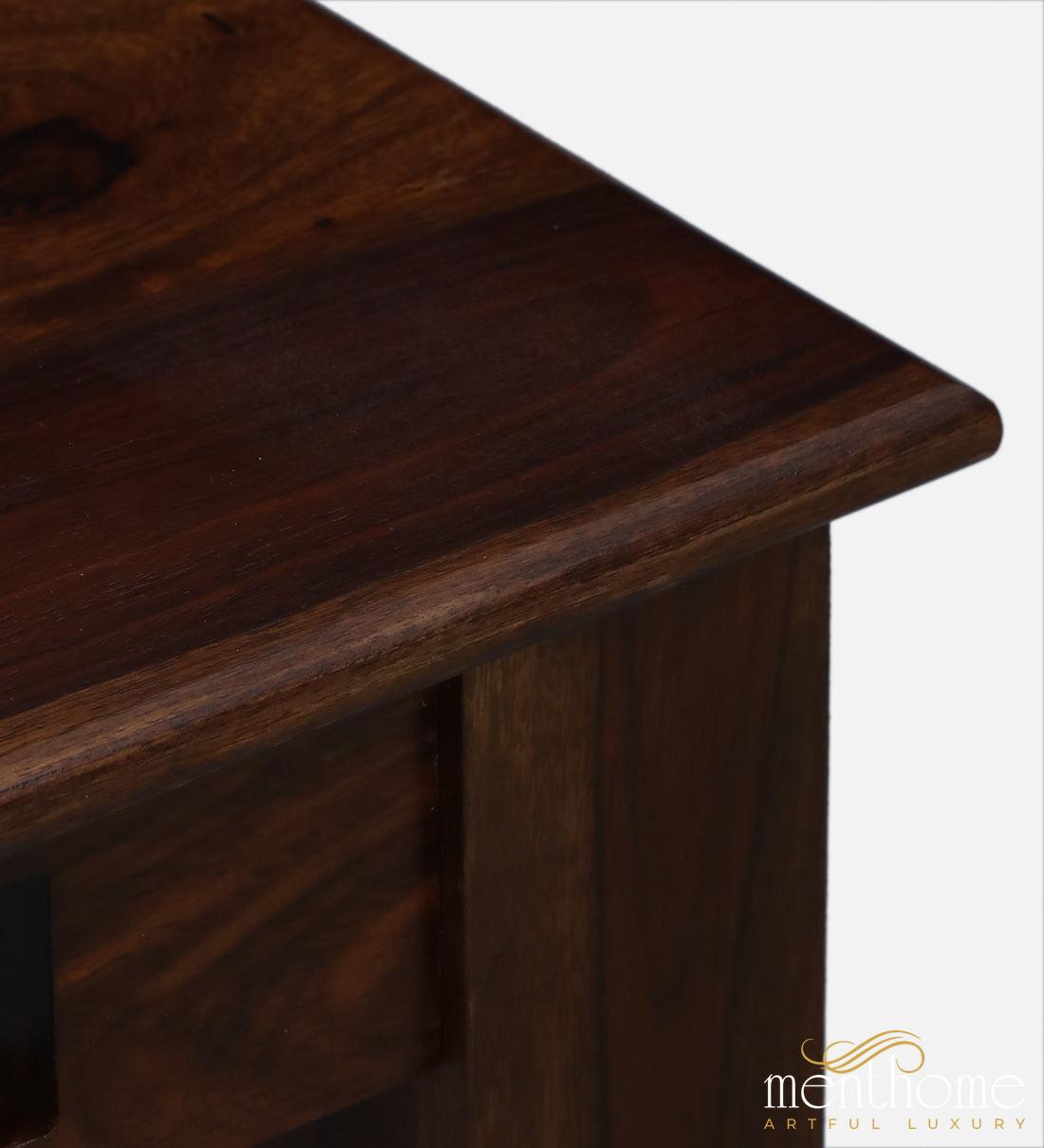 Rosewood Dining Table and Chair In Provincial Teak Finish with Cushioning | Luxury Handmade Chair