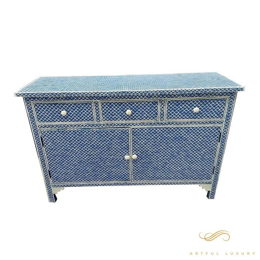 Bone Inlay Cabinet Handmade Storage Bone Inlay Furniture Handmade Design Bone inlay Wooden for Home Decorative Cabinet Furniture Wooden | Luxury Handmade Cabinet