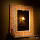 Decorative Floral Pattern Wooden Frame Mirror | Luxury Handmade Mirror