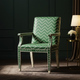 Luxury Green Chevron Inlay Chair | Luxury Handmade Chair
