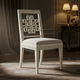 Elegant Inlay Chair with Geometric Pattern | Luxury Handmade Chair