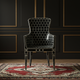 Luxury Black Hex Inlay Chair | Luxury Handmade Chair