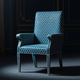 Luxury Blue Hexagonal Inlay Chair | Luxury Handmade Chair