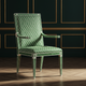 Luxurious Green Inlay Chair | Luxury Handmade Chair