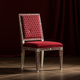 Luxury Inlay Chair with Red Upholstery | Luxury Handmade Chair
