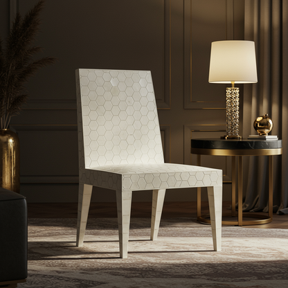 Luxury Hex Inlay Chair | Luxury Handmade Chair