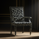 Luxury Inlay Armchair with Botanical Motif | Luxury Handmade Chair