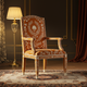 Elegant Inlay Floral Pattern Armchair | Luxury Handmade Chair