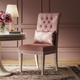 Elegant Pink Inlay Upholstered Chair | Luxury Handmade Chair