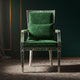 Regal Inlay Velvet Armchair | Luxury Handmade Chair