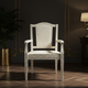 Elegant Inlay Armchair with Intricate Carved Detailing | Luxury Handmade Chair