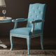 Luxury Inlay Blue Upholstered Armchair | Luxury Handmade Chair