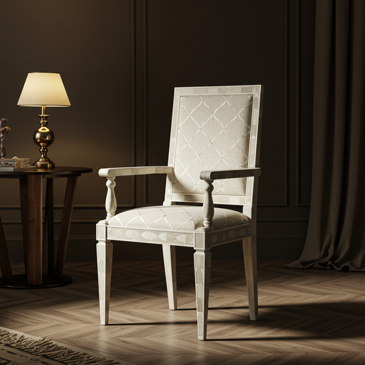 Elegant Inlay Armchair | Luxury Handmade Chair