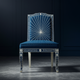 Inlay Blue Radiance Chair | Luxury Handmade Chair
