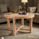 Round Floral Pattern Bone Inlay Coffee Table | Luxury Handmade Coffee Table